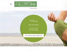 Tablet Screenshot of lifefullyoga.com